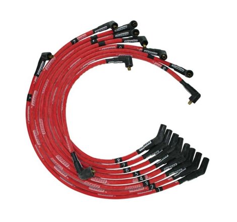 Moroso Ford 351C/390/429/460 Sleeved Non-HEI 135 Boots Ultra Spark Plug Wire Set - Red