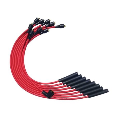 Moroso SB Chrysler Mopar 273/318/340/360 Str Plug HEI Ultra Spark Plug Wire Set - Red