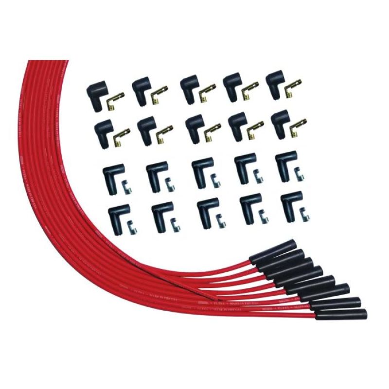 Moroso V8 Universalersal Str Plug HEI & Non-HEI Ultra Spark Plug Wire Set - Red