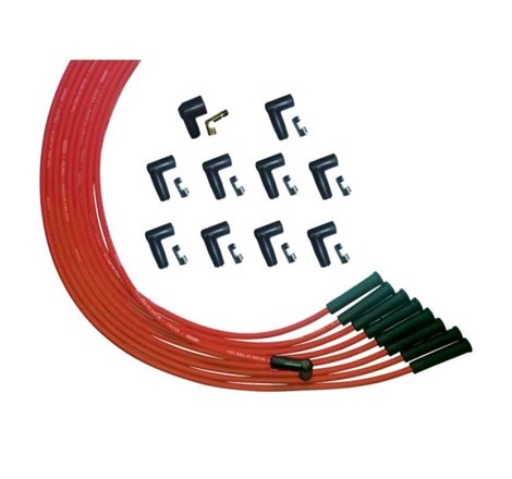Moroso Universalersal V8 Str Plug HEI Unsleeved Ultra Spark Plug Wire Set - Red