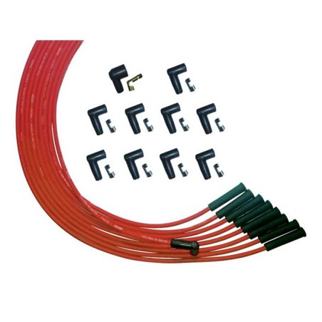 Moroso Universalersal V8 Str Plug HEI Unsleeved Ultra Spark Plug Wire Set - Red