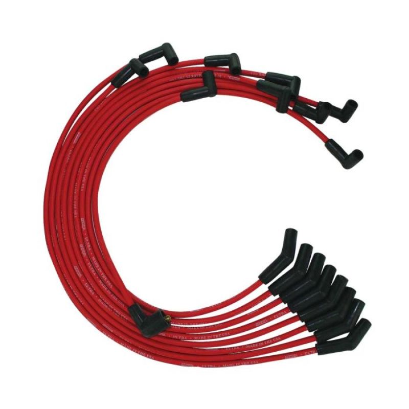 Moroso Ford 351C/390/429/460 HEI 135 Boots Ultra Spark Plug Wire Set - Red