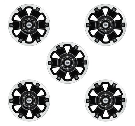 Ford Racing 21-22 Bronco 18in Black Machined Face Wheel Kit
