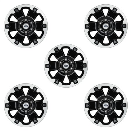 Ford Racing 21-22 Bronco 18in Black Machined Face Wheel Kit