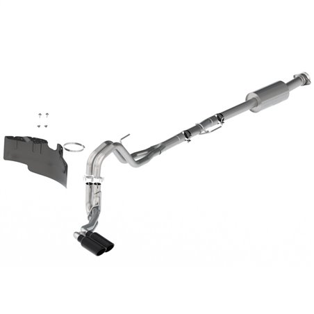 Ford Racing 21-22 F-150 2.7L/3.5L/5.0L Side Exit Extreme Exhaust - Black Tips