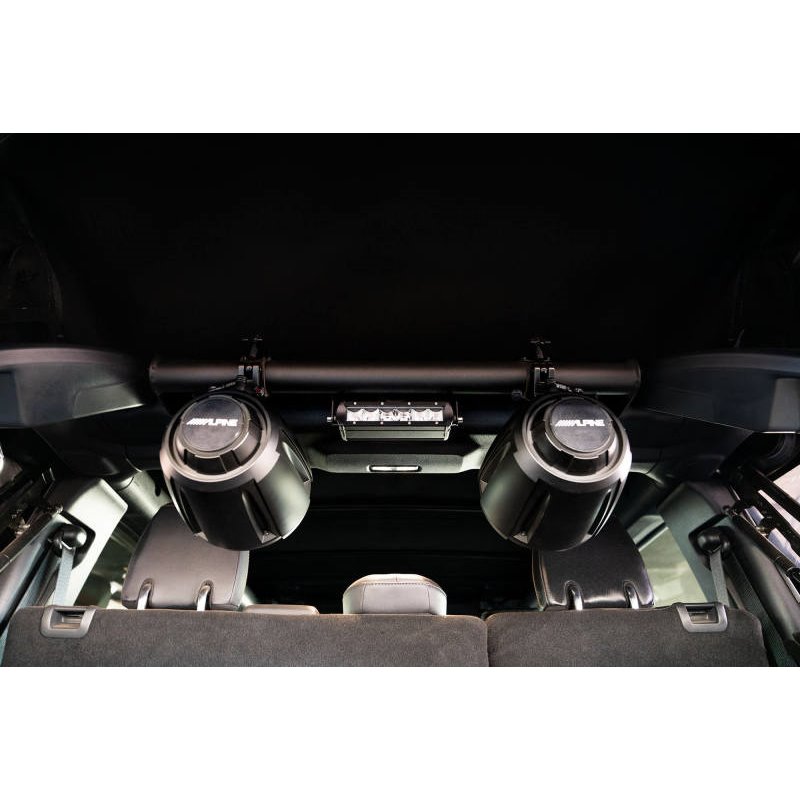 DV8 Offroad 21-22 Ford Bronco 4dr Rear Speaker & Light Mount Bar