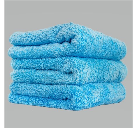 Chemical Guys Shaggy Fur-Ball Microfiber Towel - 16in x 16in - Blue - 3 Pack