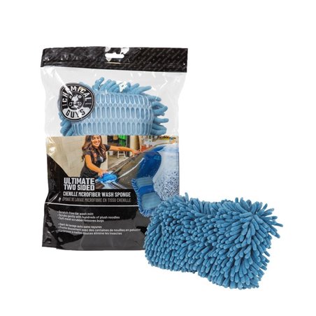 Chemical Guys Ultimate Two Sided Chenille Microfiber Wash Sponge - Blue