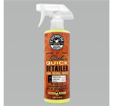 Chemical Guys Leather Quick Detailer Care Spray - Matte Finish - 16oz