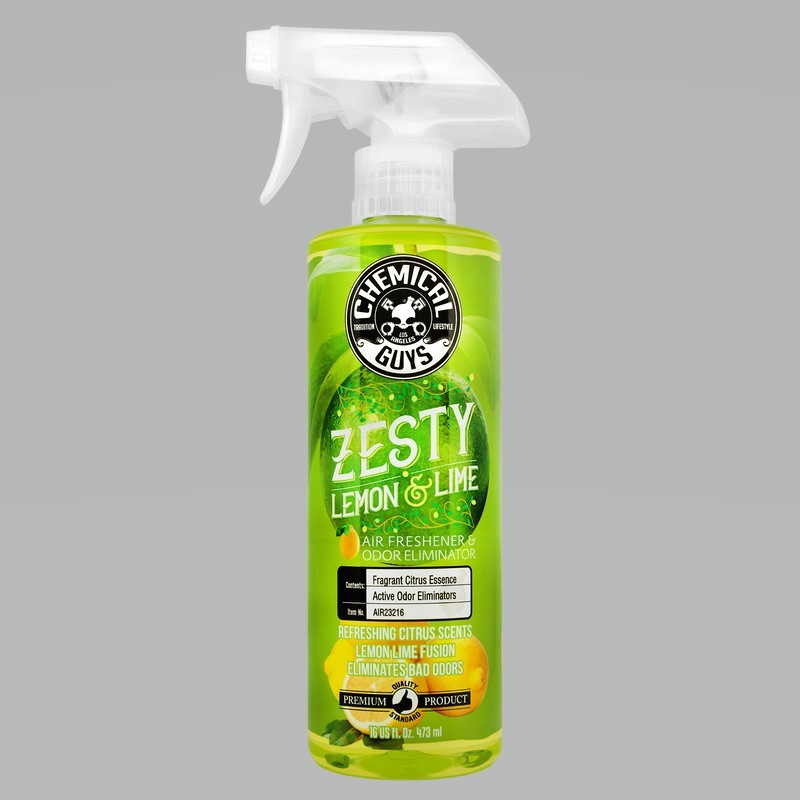 Chemical Guys Zesty Lemon Lime Air Freshener & Odor Eliminator - 16oz
