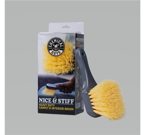 Chemical Guys Stiffy Brush For Carpets & Durable Surfaces - Yellow