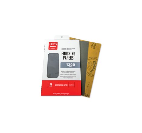 Griots Garage BOSS Finishing Papers - 1200g - 5 .5in x 9in (25 Sheets)