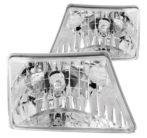 ANZO 1998-2000 Ford Ranger Crystal Headlights Chrome
