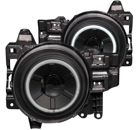 ANZO 2007-2013 Toyota Fj Cruiser Projector Headlights w/ Halo Black