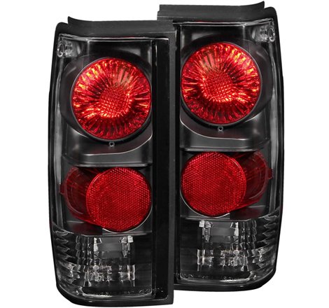ANZO 1982-1994 Chevrolet S-10 Taillights Black