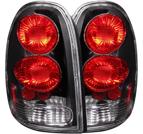 ANZO 1996-2000 Chrysler Voyager Taillights Black
