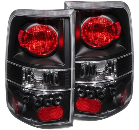 ANZO 2004-2008 Ford F-150 Taillights Black