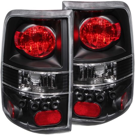 ANZO 2004-2008 Ford F-150 Taillights Black