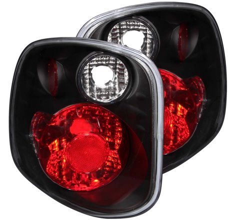 ANZO 1997-2000 Ford F-150 Taillights Black