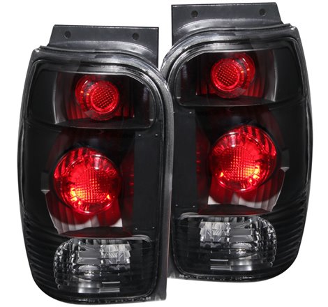 ANZO 1998-2001 Ford Explorer Taillights Black
