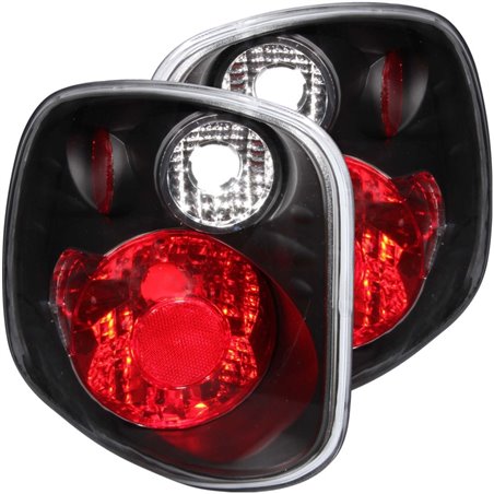 ANZO 2001-2003 Ford F-150 Taillights Black
