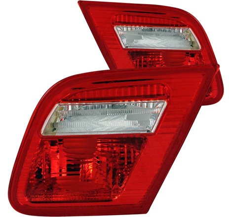ANZO 2000-2003 BMW 3 Series E46 Taillights Red/Clear - Inner