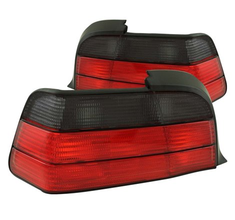 ANZO 1992-1998 BMW 3 Series E36 Coupe/Convertable Taillights Red/Smoke