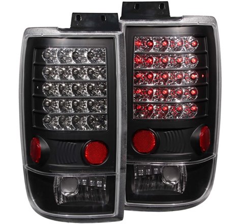 ANZO 1997-2002 Ford Expedition LED Taillights Black