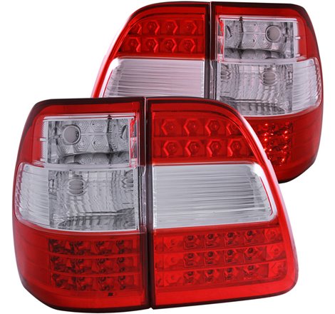 ANZO 1998-2005 Toyota Land Cruiser Fj LED Taillights Red/Clear G2