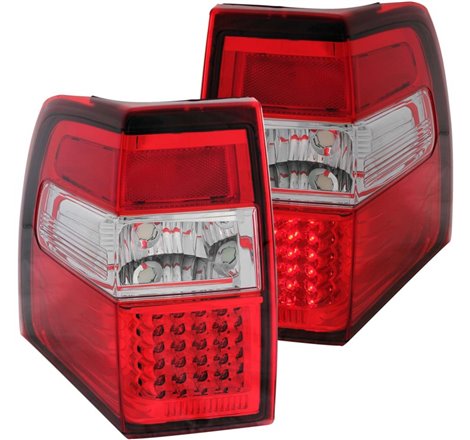 ANZO 2007-2014 Ford Expedition LED Taillights Red/Clear