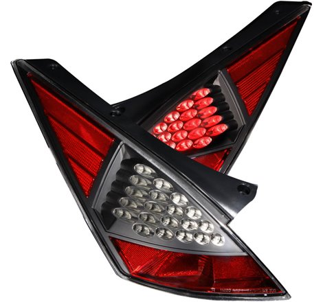 ANZO 2003-2005 Nissan 350Z LED Taillights Black