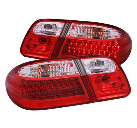 ANZO 1996-2002 Mercedes Benz E Class W210 LED Taillights Red/Clear