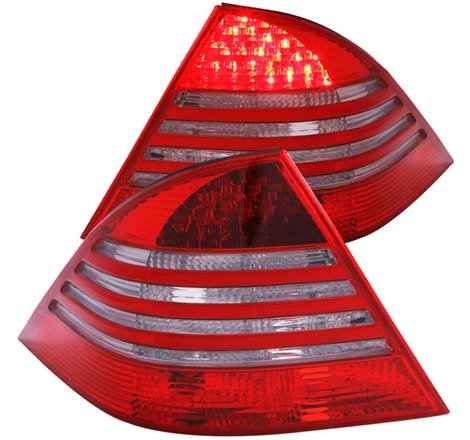 ANZO 2000-2005 Mercedes Benz S Class W220 LED Taillights Red/Smoke