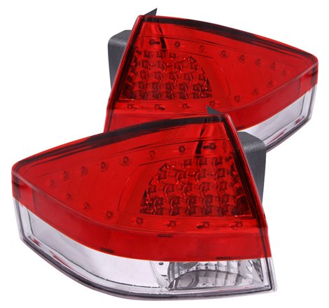 ANZO 2008-2011 Ford Focus LED Taillights Red/Clear