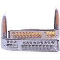 ANZO 2000-2004 Ford Excursion LED Parking Lights Chrome w/ Amber Reflector