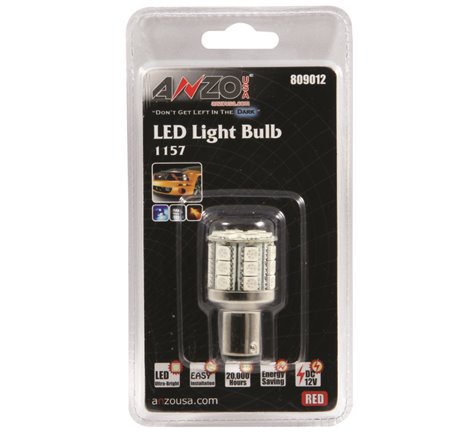 ANZO LED Bulbs Universal LED 1157 Red - 28 LEDs 1 3/4in Tall