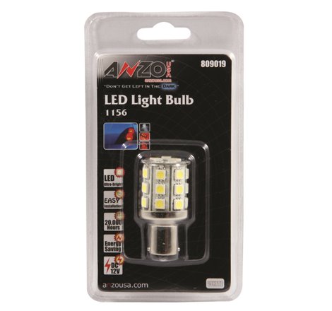 ANZO LED Bulbs Universal LED 1156 White - 24 LEDs 2in Tall