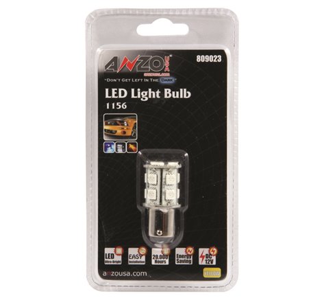 ANZO LED Bulbs Universal LED 1156 Amber - 13 LEDs 1 3/4in Tall