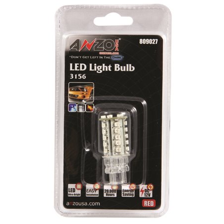 ANZO LED Bulbs Universal 3156/3157 Red