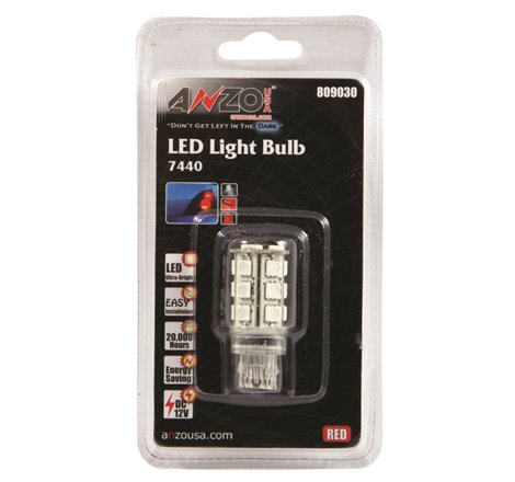 ANZO LED Bulbs Universal 7443/7440 Red