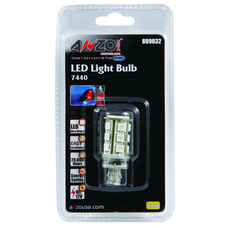 ANZO LED Bulbs Universal 7443/7440 Amber