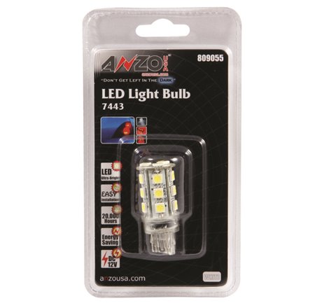 ANZO LED Bulbs Universal 7444 White - 18 LEDs 1 3/4in Tall