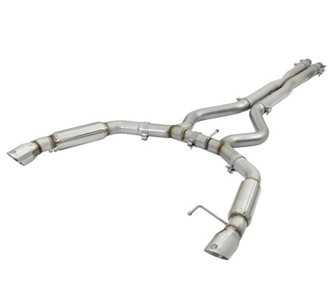 aFe MACHForce XP 3in Aggressive Toned Cat-Back Exhausts w/ Polished Tips 15-17 Ford Mustang V6/V8