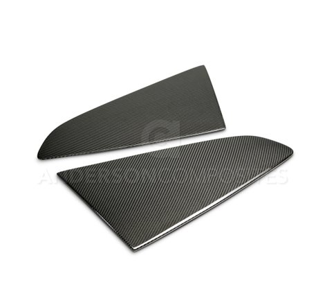 Anderson Composites 2015-2017 Ford Mustang Type -F Style Window Louvers - Flat