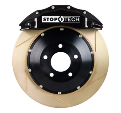 StopTech 05-08 Audi A4/00-04 A6 Front BBK w/ Black ST-60 Calipers Slotted Zinc 355x32 Rotors