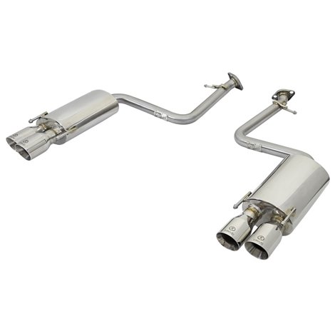 aFe Takeda 16-17 Lexus RC 200T 2.0L (t) 2in. SS Axle-Back Exhaust System w/Polished Tips