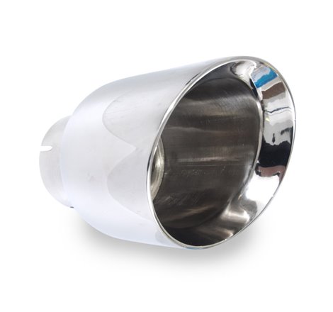 Stainless Works Conical Double Wall Slash Cut Exhaust Tip - 5in Body 3in Inlet 6-1/4in length