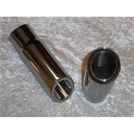 Stainless Works Double Wall 30 Deg Slash Cut Exhaust Tip 3in Body 2 1/2in ID