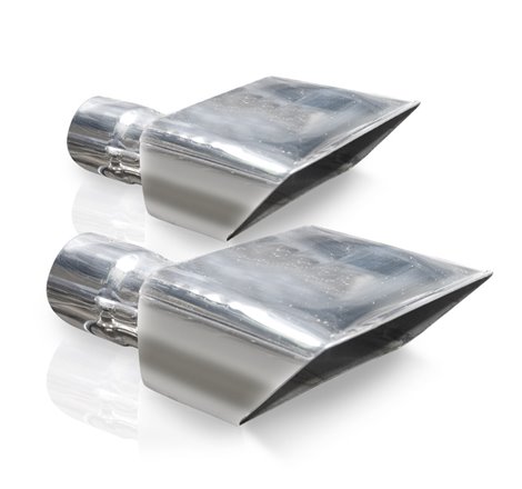 Stainless Works Hot Rod Box Exhaust Tips 2in Inlet