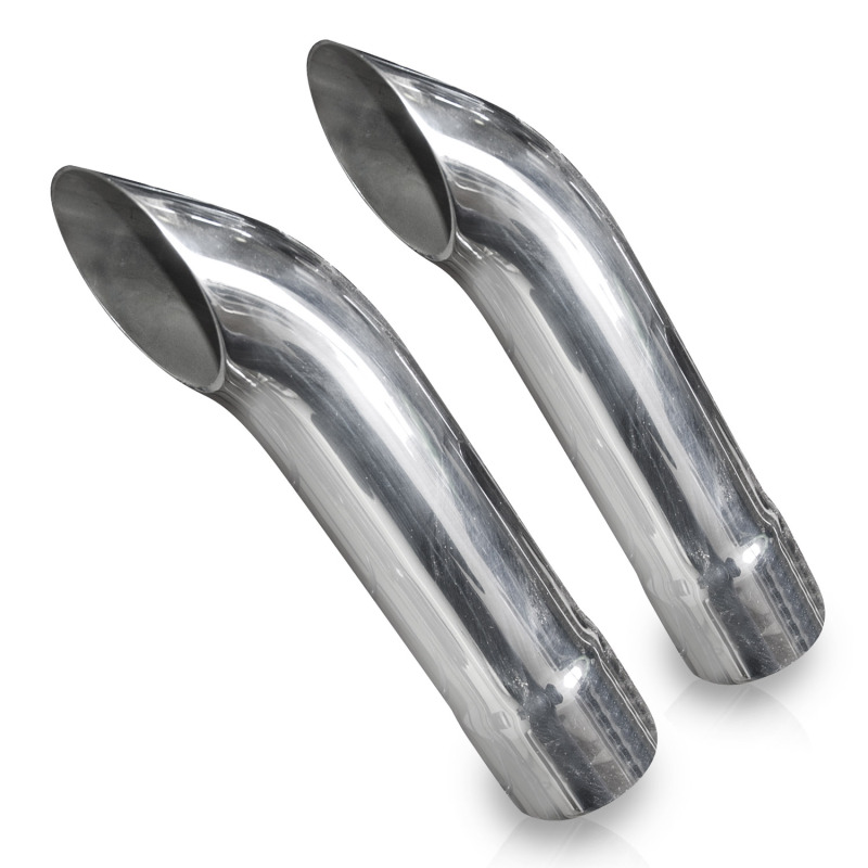 Stainless Works Extended Turn Down Tips- 2in ID Inlet 2in Body